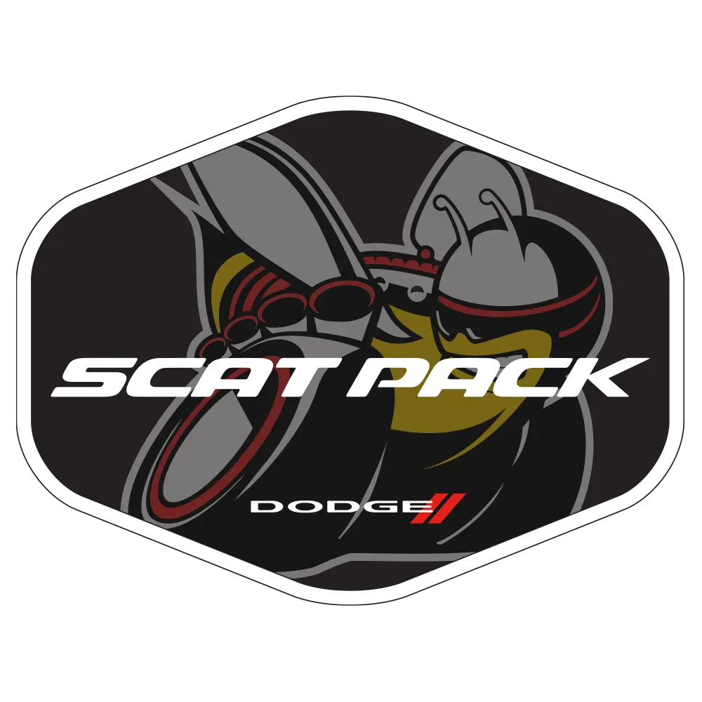 Sticker - Dodge Scat Pack Faded Hex 1