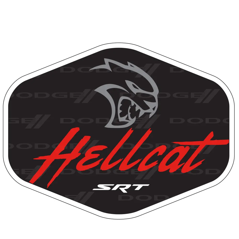 Sticker - Dodge Srt Hellcat Hex 1