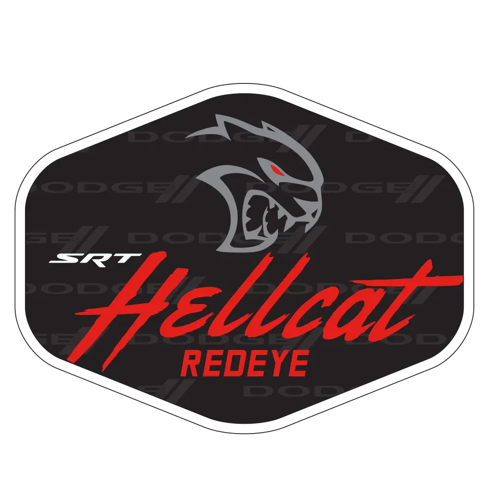 Sticker - Dodge Srt Hellcat Redeye Hex 1