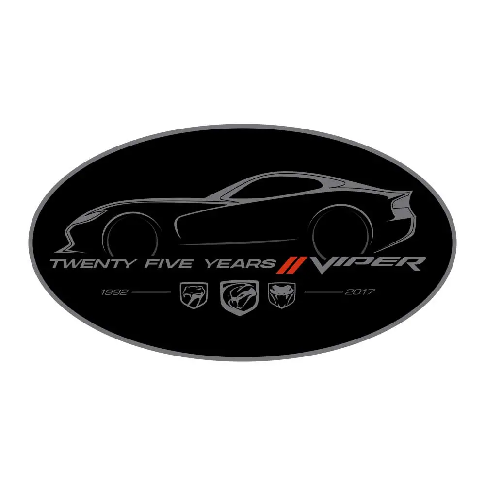 Sticker - Dodge Viper 25 Oval 1