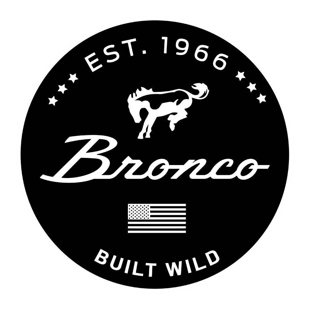Sticker - Ford Bronco Built Wild - Round 1