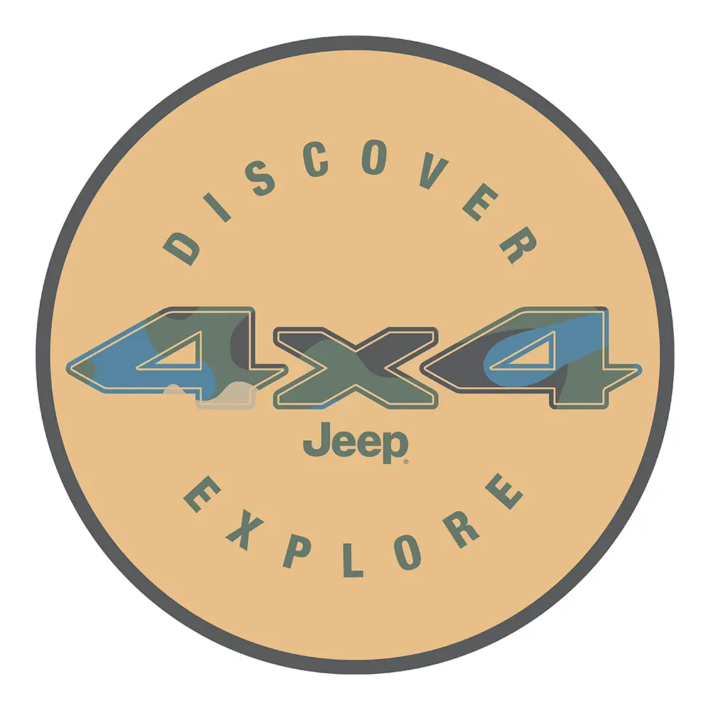 Sticker - Jeep® 4X4 Discover Explore - Round 1