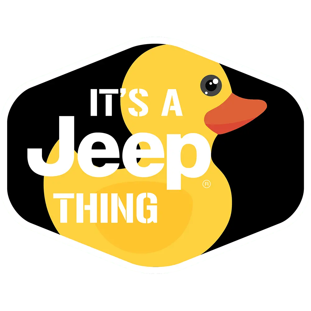 Sticker - Jeep® Duck Hex - It's A Jeep Thing-Black 1