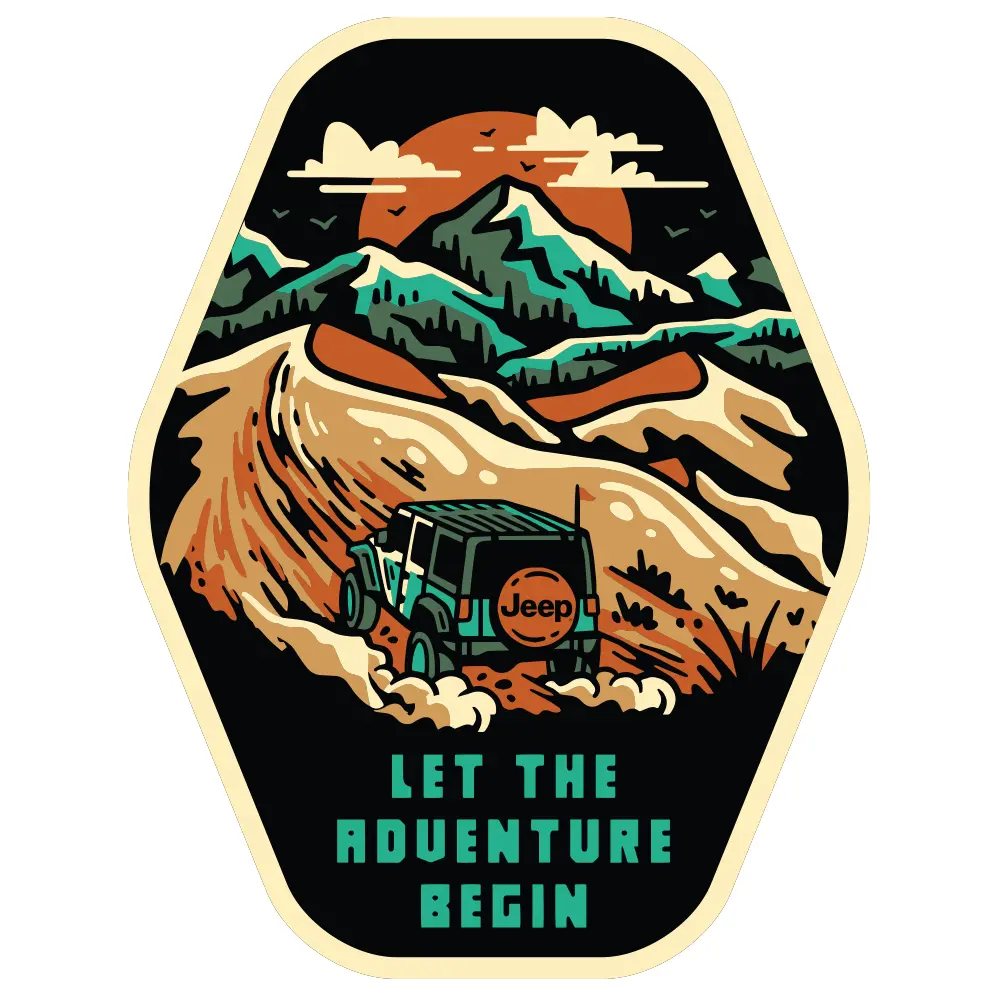 Sticker - Jeep® Dunes Hex 1