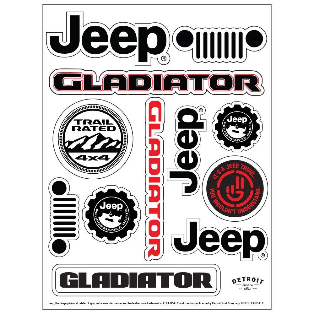 Sticker Sheet - Jeep® Gladiator 1
