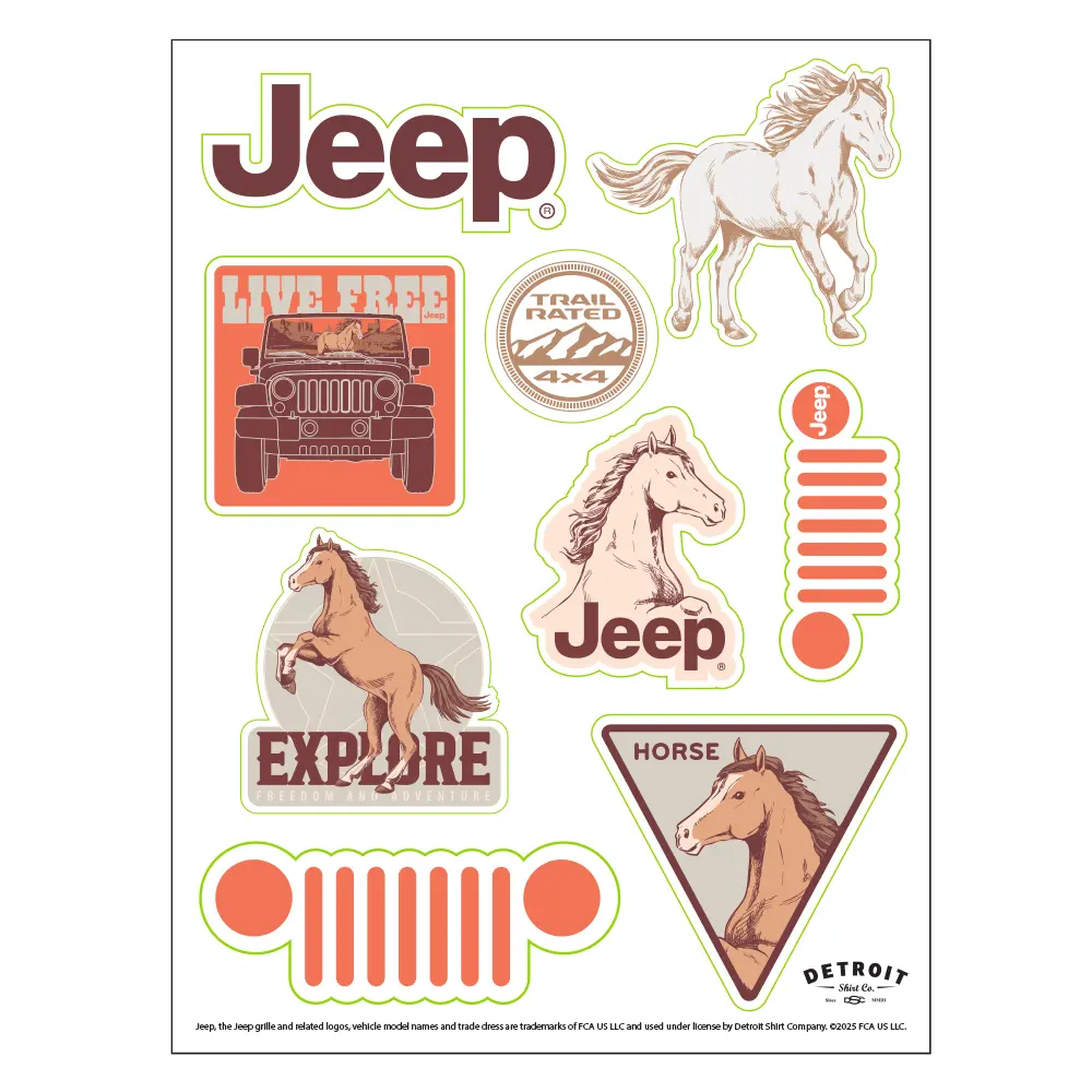 Sticker Sheet - Jeep® Equestrian 1