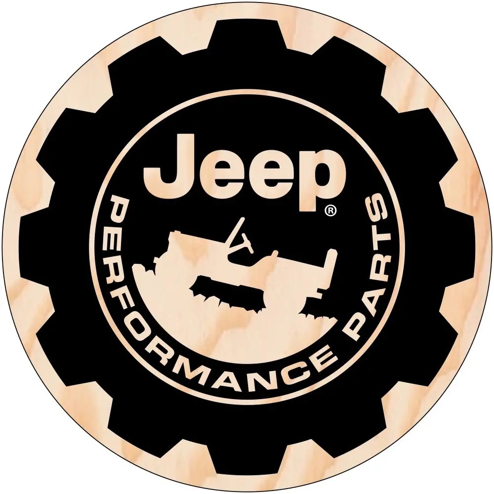 Sticker - Jeep® Performance Parts -Woodgrain- Round 1