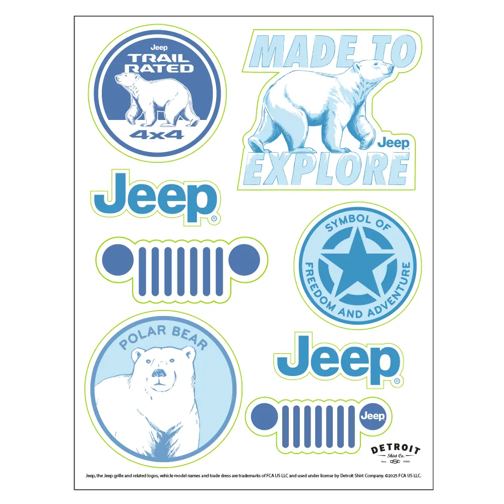 Sticker Sheet - Jeep® Polar Bear 1