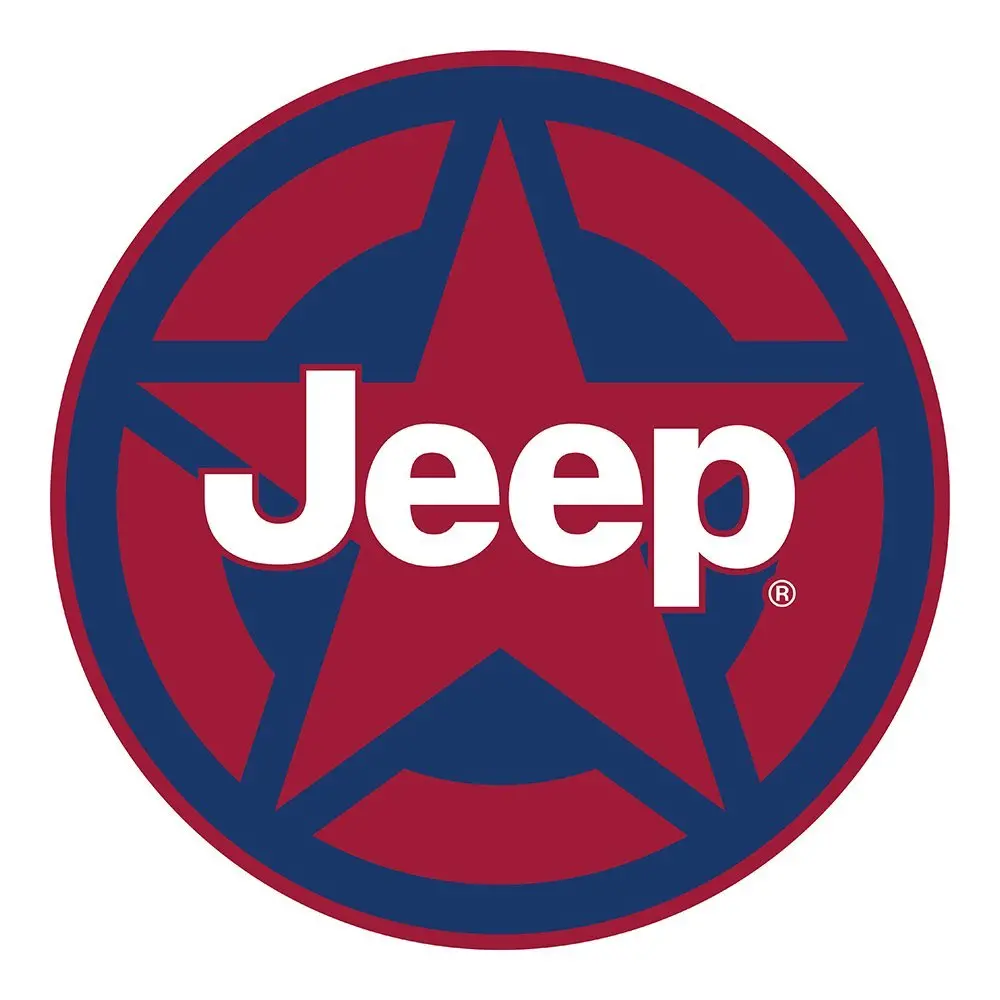 Sticker - Jeep® Star Red And Blue - Round 1