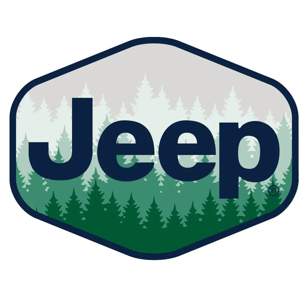 Sticker - Jeep® Trees Hex 1