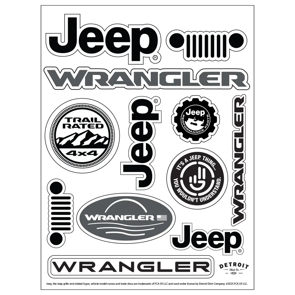 Sticker Sheet - Jeep® Wrangler 1