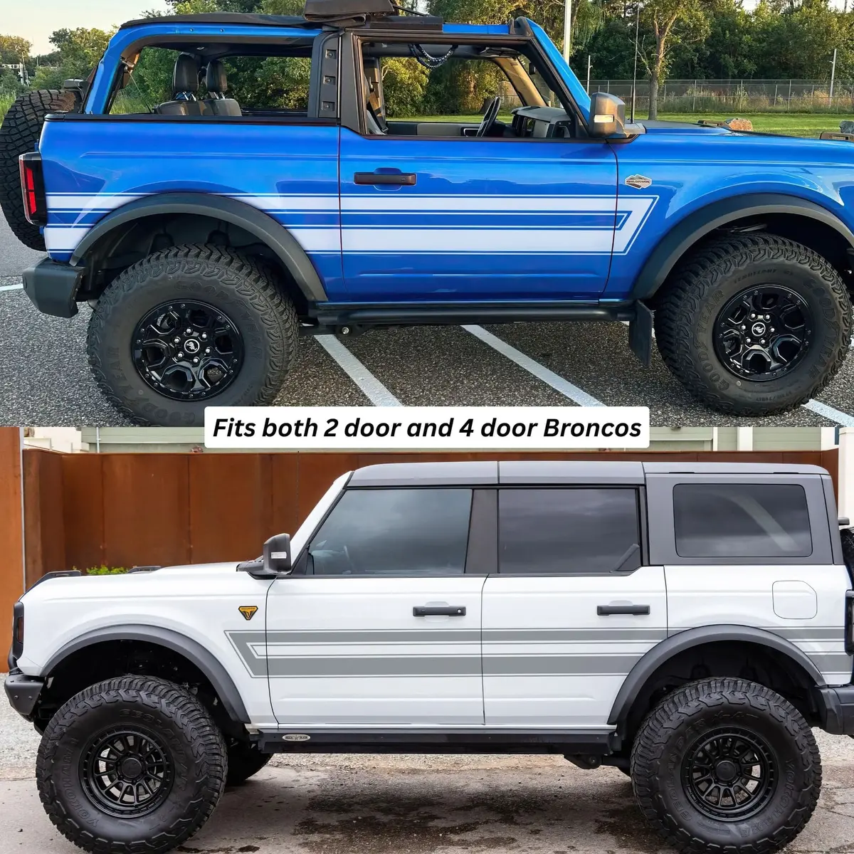 Stripes Graphic Decal For Ford Bronco. #7029 1