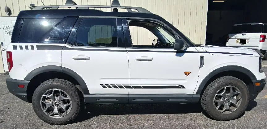 Strobe Side Stripe Decals For 2021-2025 Ford Bronco Sport (X4) 1