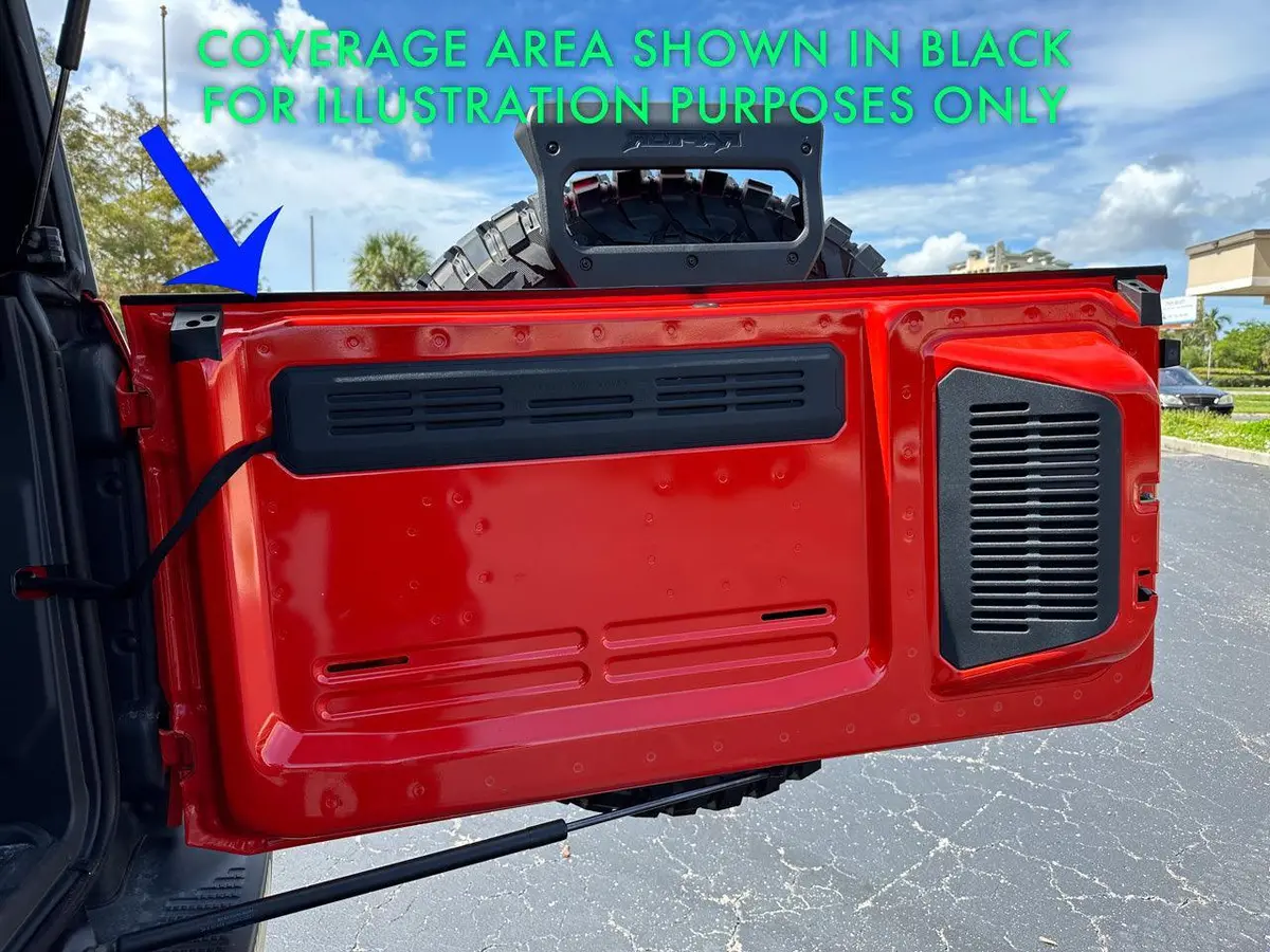Tailgate Upper Edge Protection Film (Ppf) - 2021+ Bronco 1