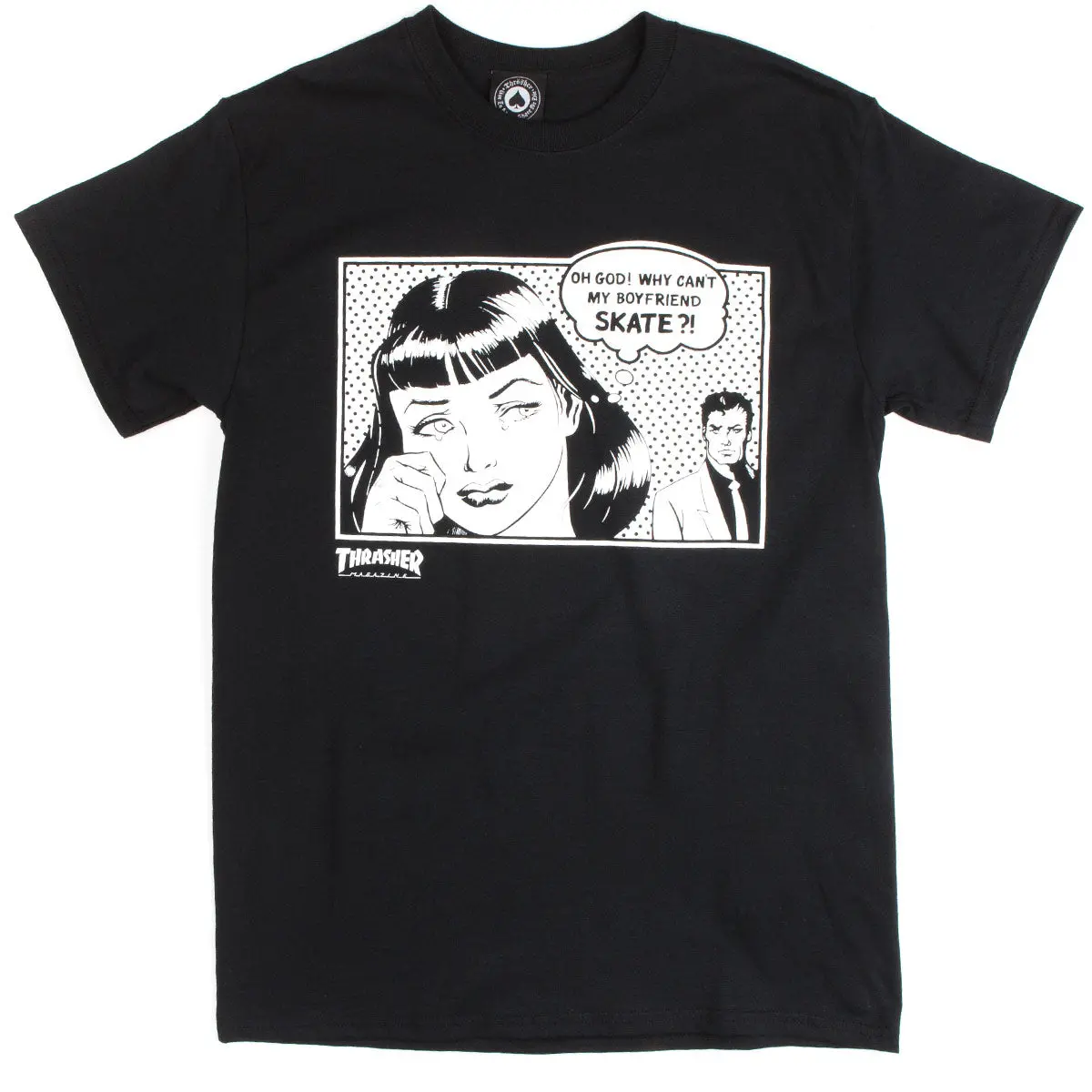 Thrasher Boyfriend T-Shirt - Black 1