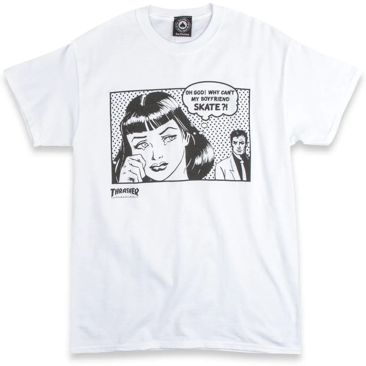Thrasher Boyfriend T-Shirt - White 1
