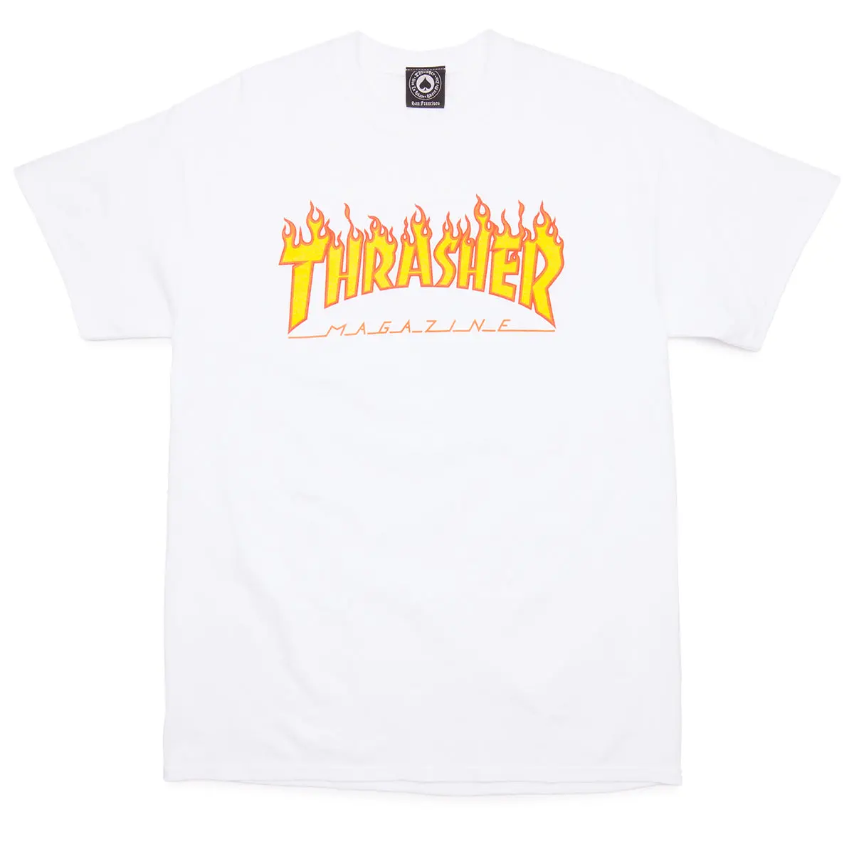 Thrasher Flame T-Shirt - White 1