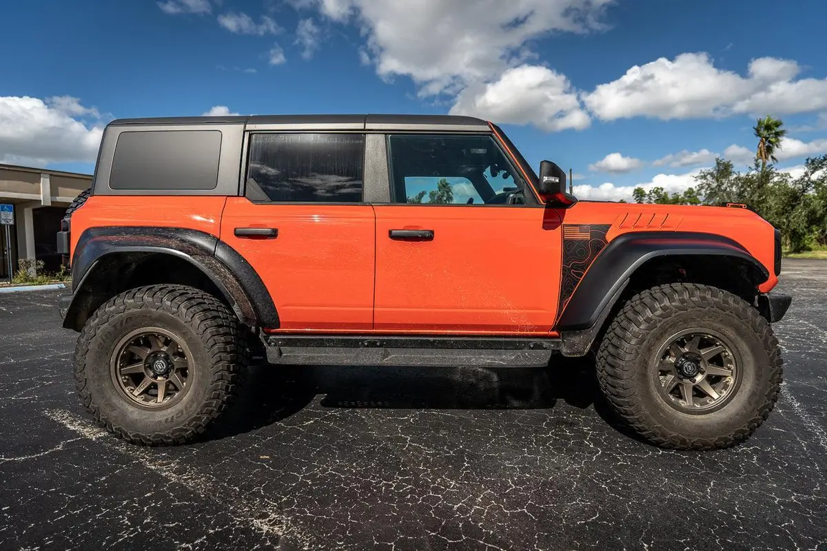 Topo American Flag Fender Overlays (Clear) - 2022+ Bronco Raptor 3