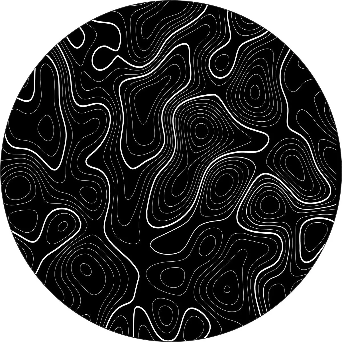 Topographic Map Spare Tire Cover For Jeep, Bronco, Rv, Camper, Trailer, & More 1