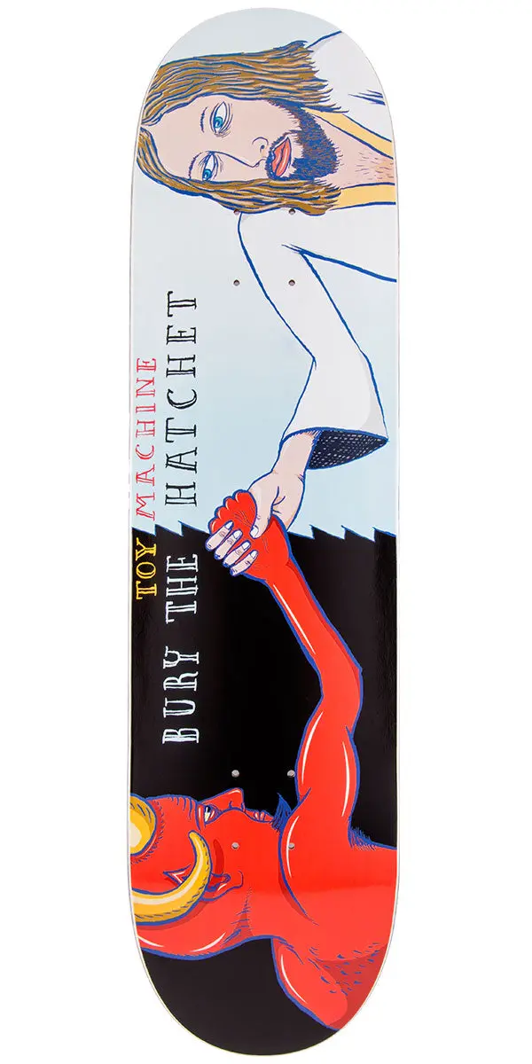 Toy Machine Bury The Hatchet Symmetrical Skateboard Deck - 8.00" 1