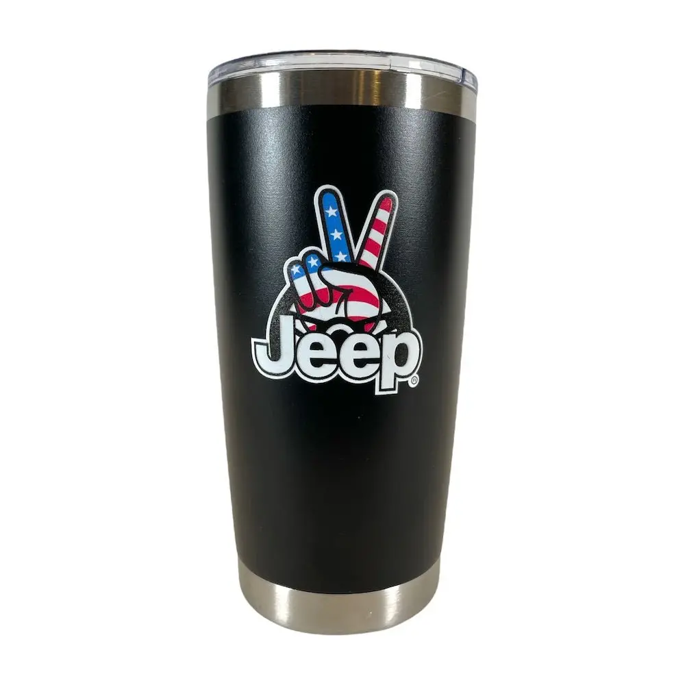 Travel Mug - Jeep Wave Usa - Black 1
