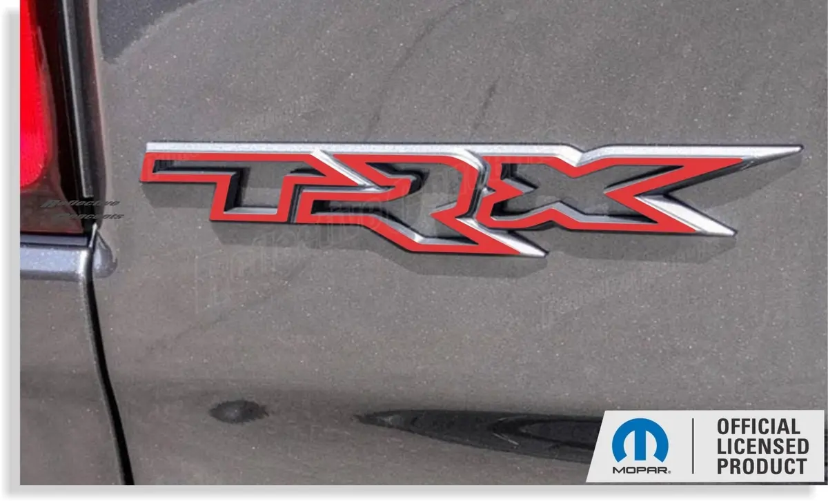 Trx Tailgate Emblem Overlay Decal   - 2021-2024 Ram Trx 1