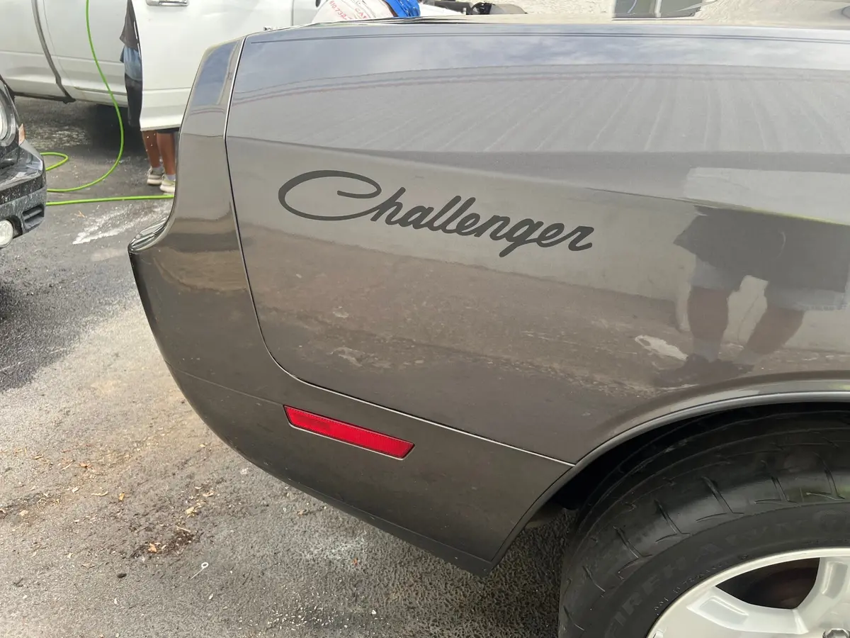 Vintage "Challenger" Quarter Panel Decals For The Dodge Challenger (X2) 1