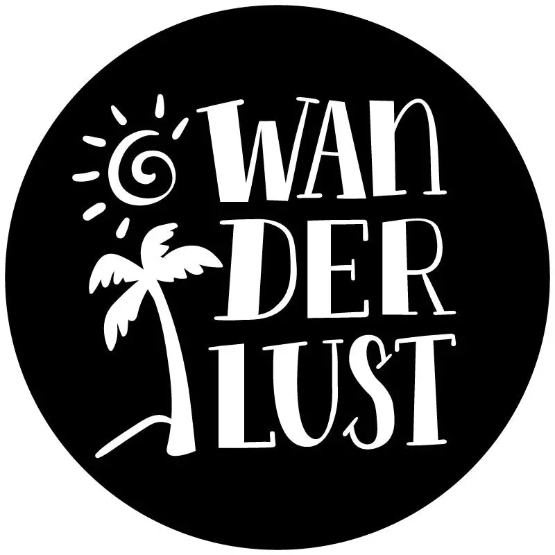 Wanderlust Unique Spare Tire Cover For Rv, Camper, Bronco, Jeep, Motorcoach, Vans 1