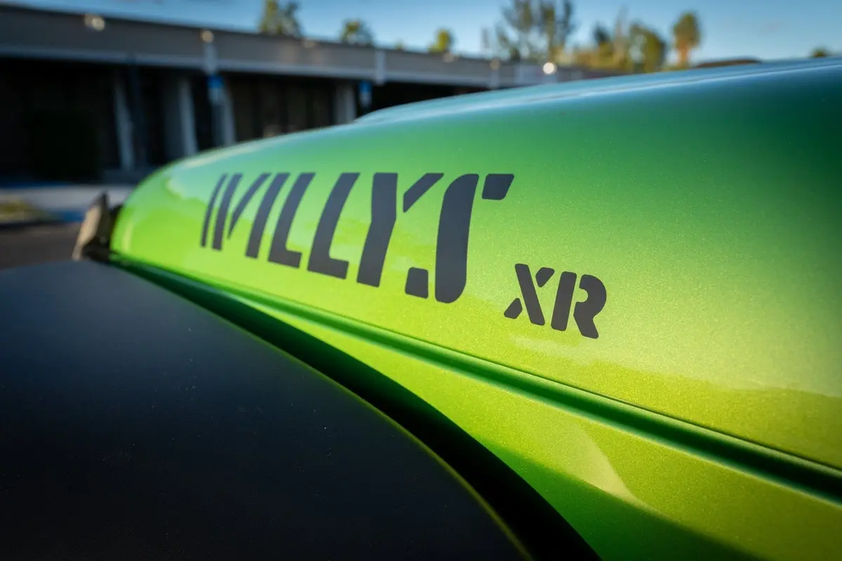 Xr Stencil Style Hood Decals - 2022+ Wrangler Willys Xtreme Recon 1