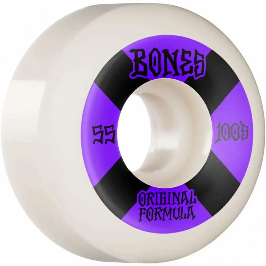 Bones 100S 55mm V5 Sidecut Skateboard Wheels