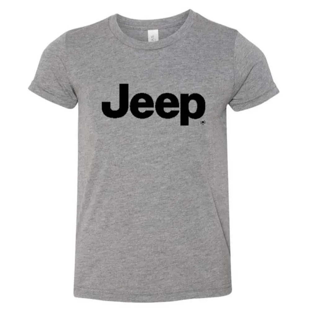 Youth - Jeep Text - Triblend Grey 1