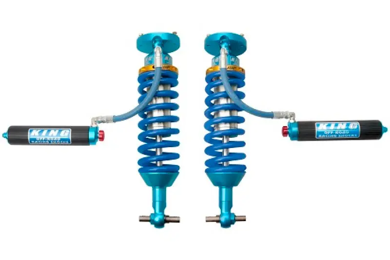 King Shocks 3.0-Inch Remote Reservoir Coilover Kit – Front Pair For 2019+ Chevrolet Silverado 1500 With Adjustable Internal Bypass 1