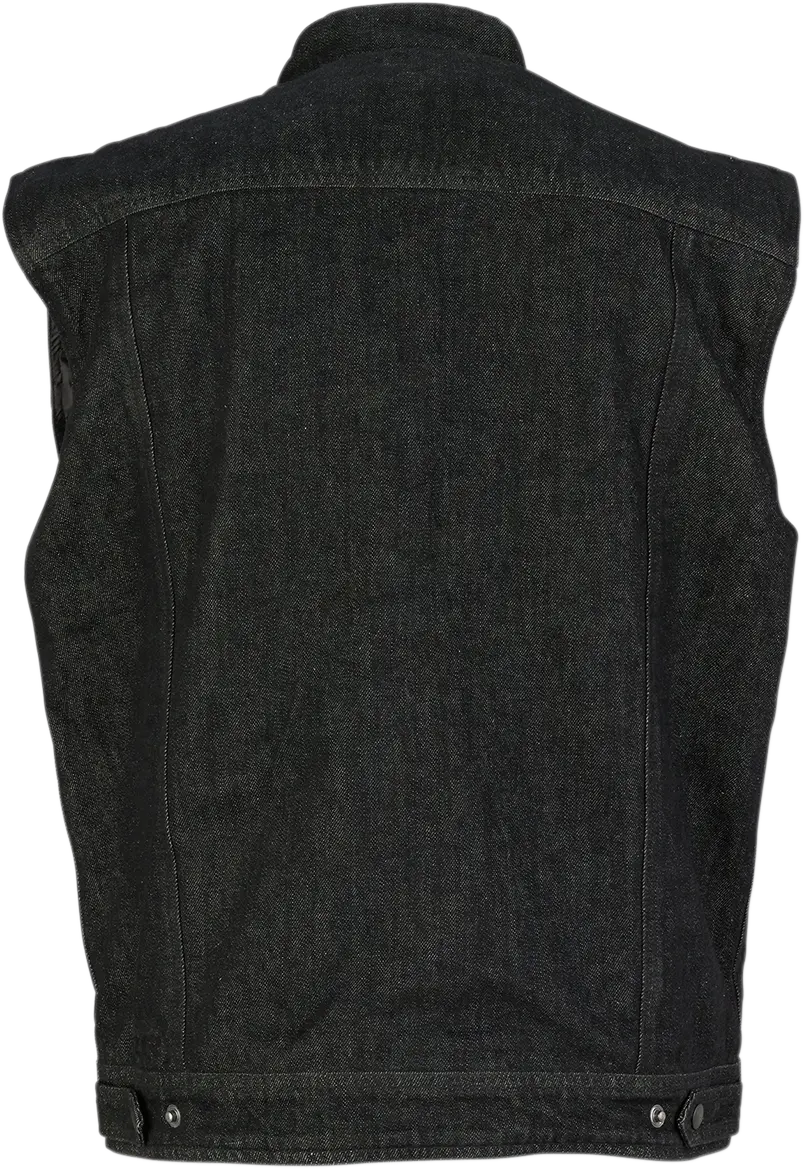 Z1R Black Denim Motorcycle Vest – Large Size (Style #2820-4486) 1