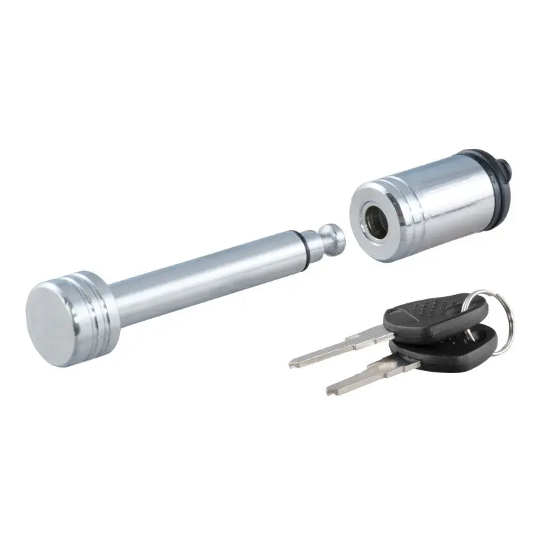 Curt Chrome Hitch Lock For 1-1/4" Receiver Hitches – 1/2" Pin Diameter 1