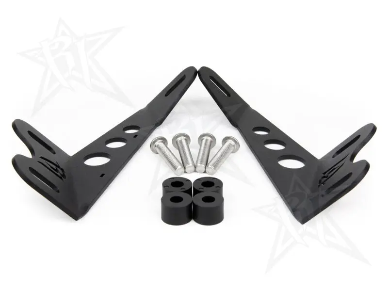 Rigid Industries Hood-Mount Kit For 20In E/Sr-Series Led Light Bar On Jeep Jk 2