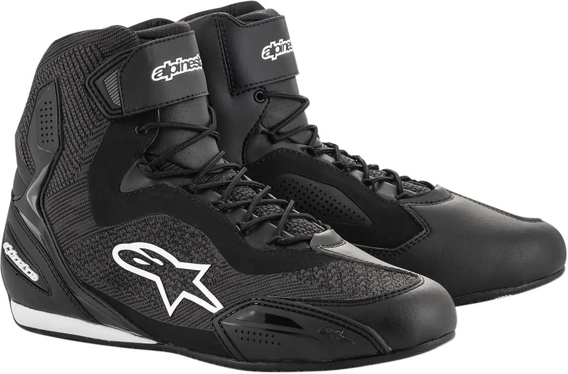 Alpinestars Faster-3 Rideknit Motorcycle Shoes – Black, Size Us 7.5 (Eu 2510319-10-7.5) 1