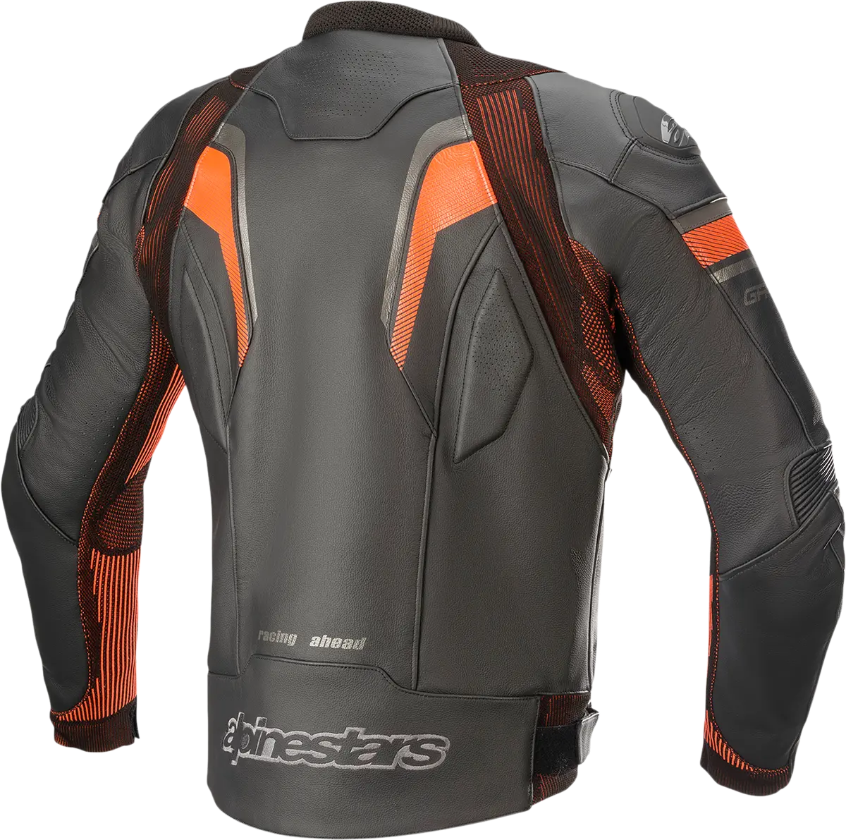 Alpinestars Gp Plus R V3 Rideknit Leather Motorcycle Jacket – Black & Fluorescent Red, Size Us 50 (Eu 60) 1