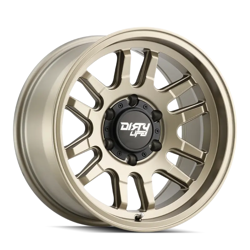 Dirty Life Canyon 17X9 Satin Gold Alloy Wheel – 6X139.7 Bolt Pattern, -12Mm Offset, 106Mm Hub Bore 1