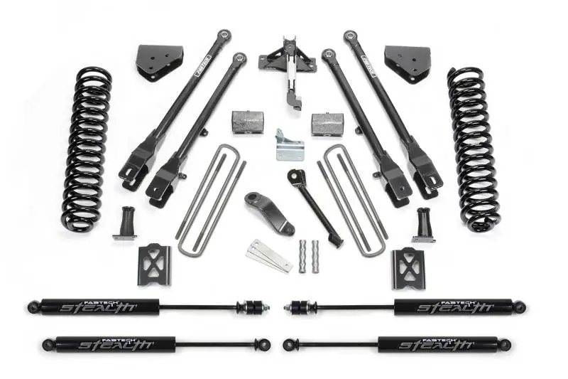 Fabtech 6-Inch 4-Link Lift System With Stealth Shocks – For 2005–2007 Ford F-250 4Wd With Overload Springs 1