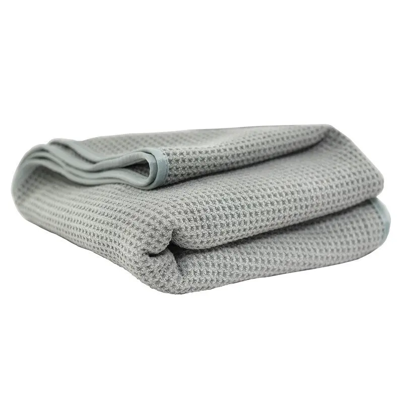 Chemical Guys Gray Matter Waffle-Weave Microfiber Drying Towel – 36" × 25", Model P12 1