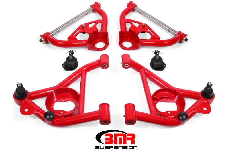 Bmr G-Body Upper And Lower A-Arm Kit – Red Powder-Coated For 1978–1987 Models 1