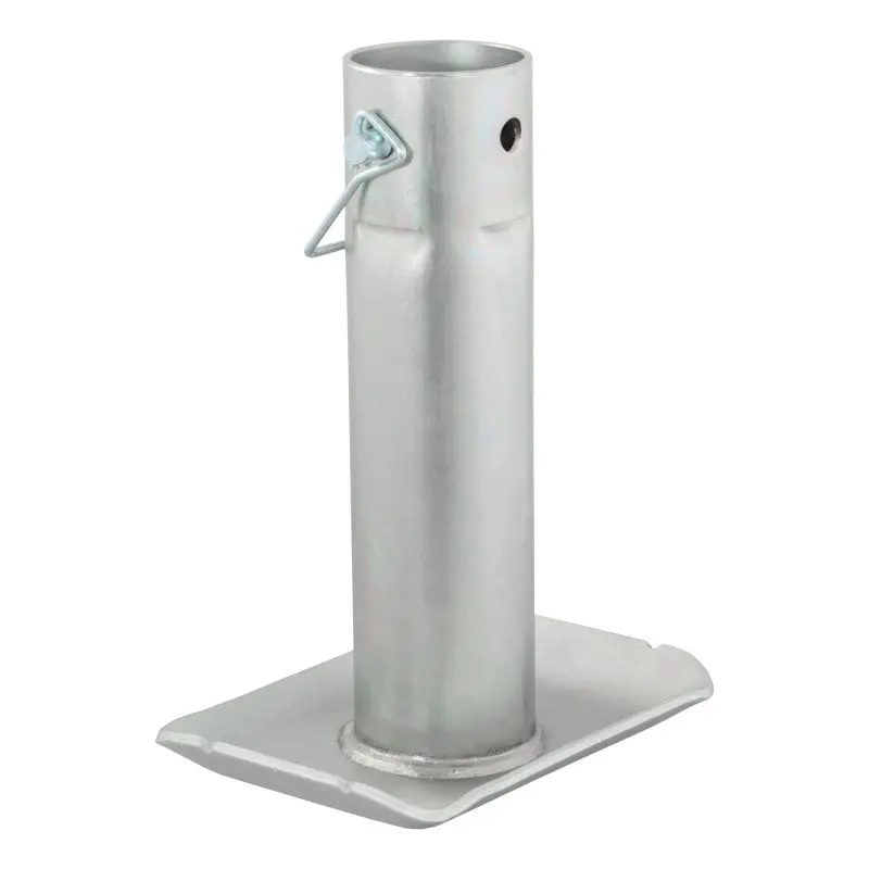 Curt Pin-On Jack Foot – Fits 2" Square Tubing, 2000 Lb Capacity, 8.5" Height 1