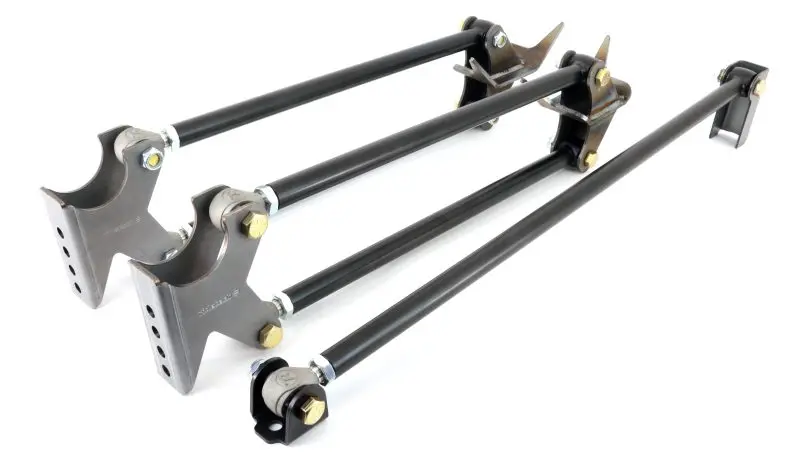 Ridetech Universal Weld-In Parallel Four-Link Suspension Kit – Black Powder-Coated Steel 1