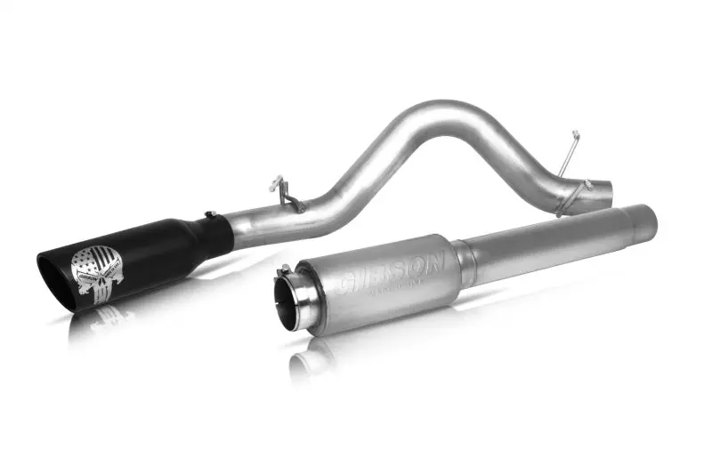 Gibson Patriot Skull Series Cat-Back Exhaust – 4-Inch Stainless Steel, Single Exit – Fits 2014–2018 Gmc Sierra 1500 Slt 6.2L 1