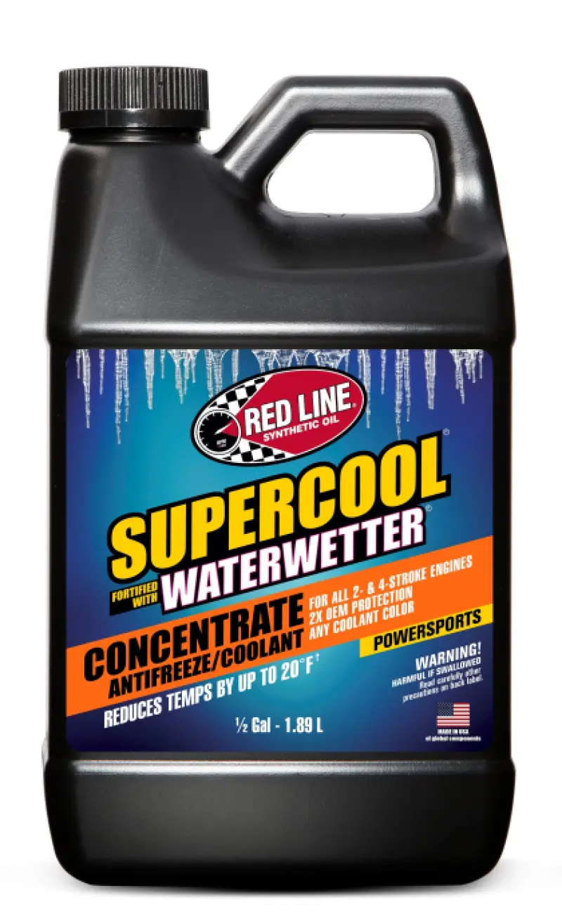 Red Line Supercool 50/50 Pre-Mixed Coolant – Half-Gallon Bottle 1