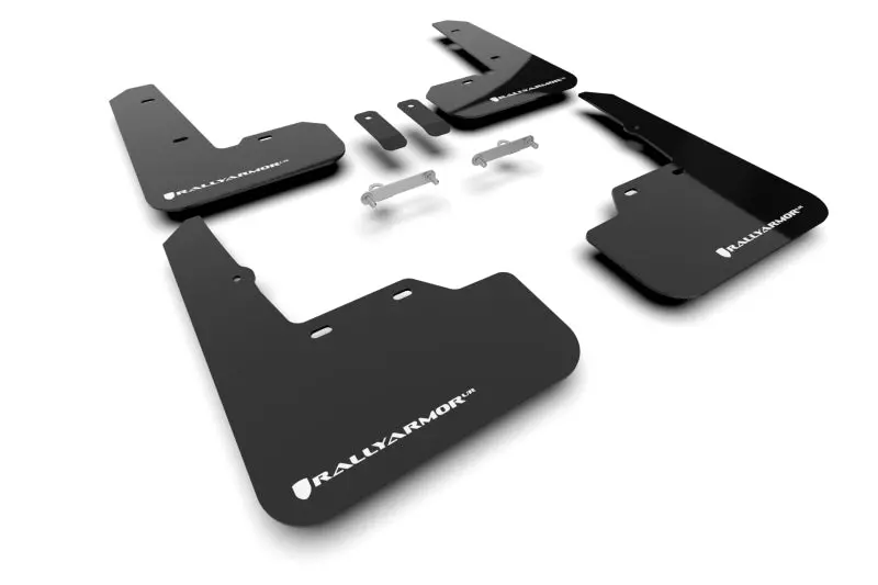 Rally Armor Ur Mud Flaps For 2022 Subaru Wrx – Black With White Logo 1