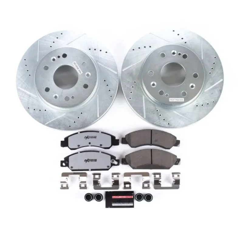 Power Stop Z36 Truck & Tow Brake Kit – Front Brakes For 2007–2008 Cadillac Escalade 1