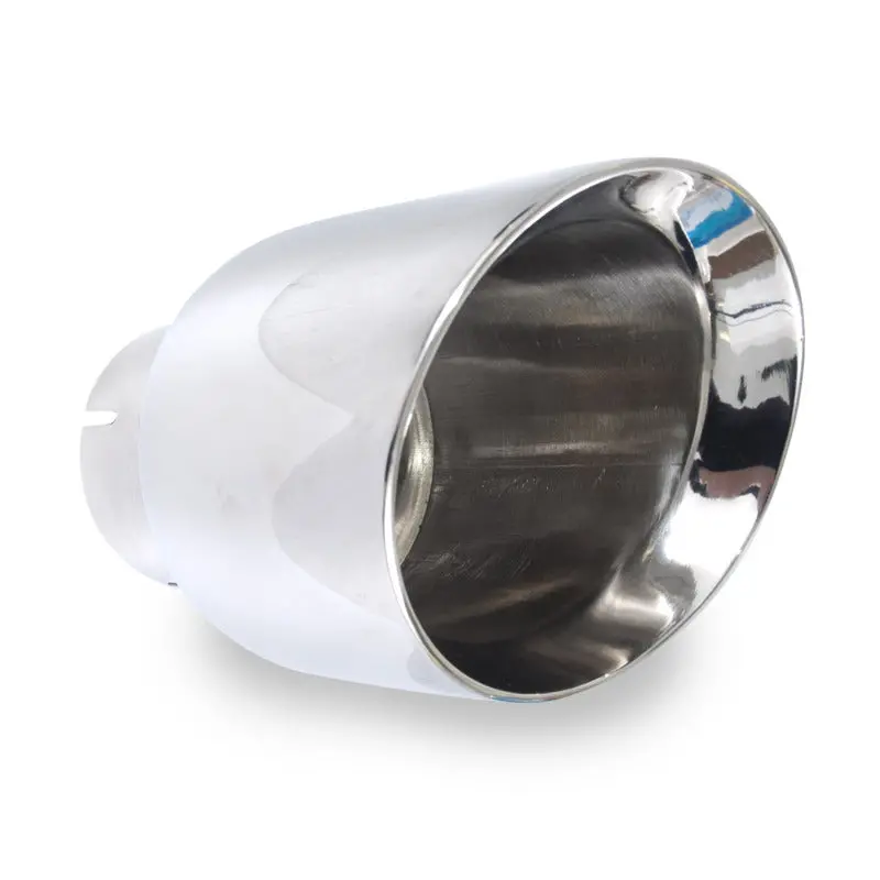 Stainless Works Conical Double-Wall Exhaust Tip – 4-Inch Body, 3-Inch Inlet, Slash-Cut Design 1