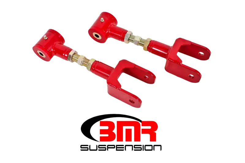 Bmr Upper Control Arms For 1979–2004 Fox-Body Mustang – On-Car Adjustable, Polyurethane Bushings, Red Finish 1