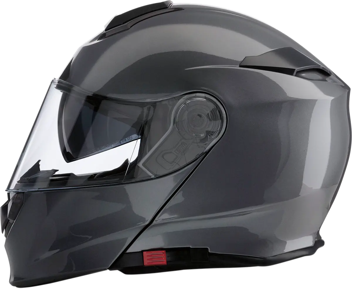 Z1R Solaris Modular Motorcycle Helmet – Dark Silver, Medium Size (Model 0101-10050) 1